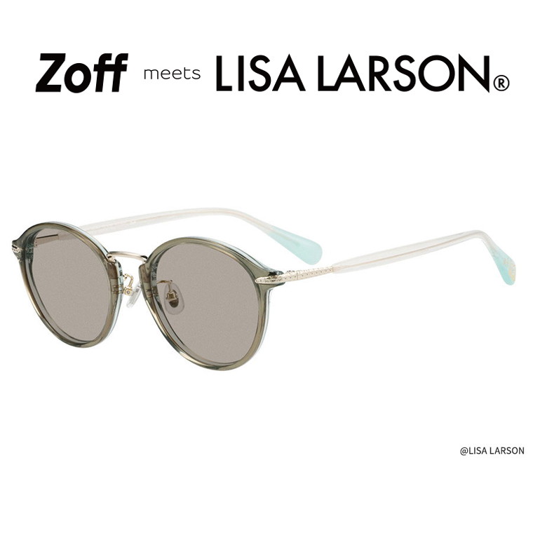 楽天市場】|Zoff meets LISA LARSON ボストン型 サングラス(グリーン