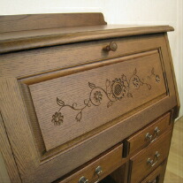 楽天市場】ライティングデスク ドレッサー 椅子付き イス付き