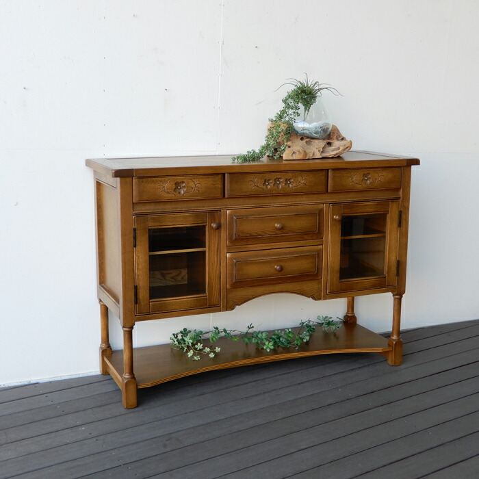 引き渡し限定 クラシック木製キャビネット サイドボード家具