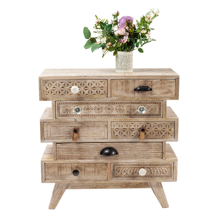 アジアンスタイル 木製キャビネット 6引き出しIDEE アジアンスタイル