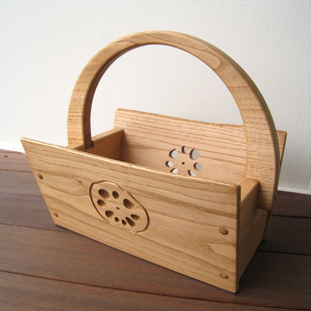楽天市場】木製バスケット 木製 栗無垢 栗材 日本製 国産 かご マルチ