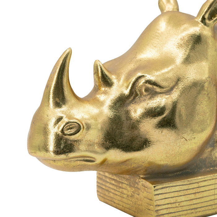 楽天市場】ブックエンド ブックスタンド 本立て サイ 動物 さい