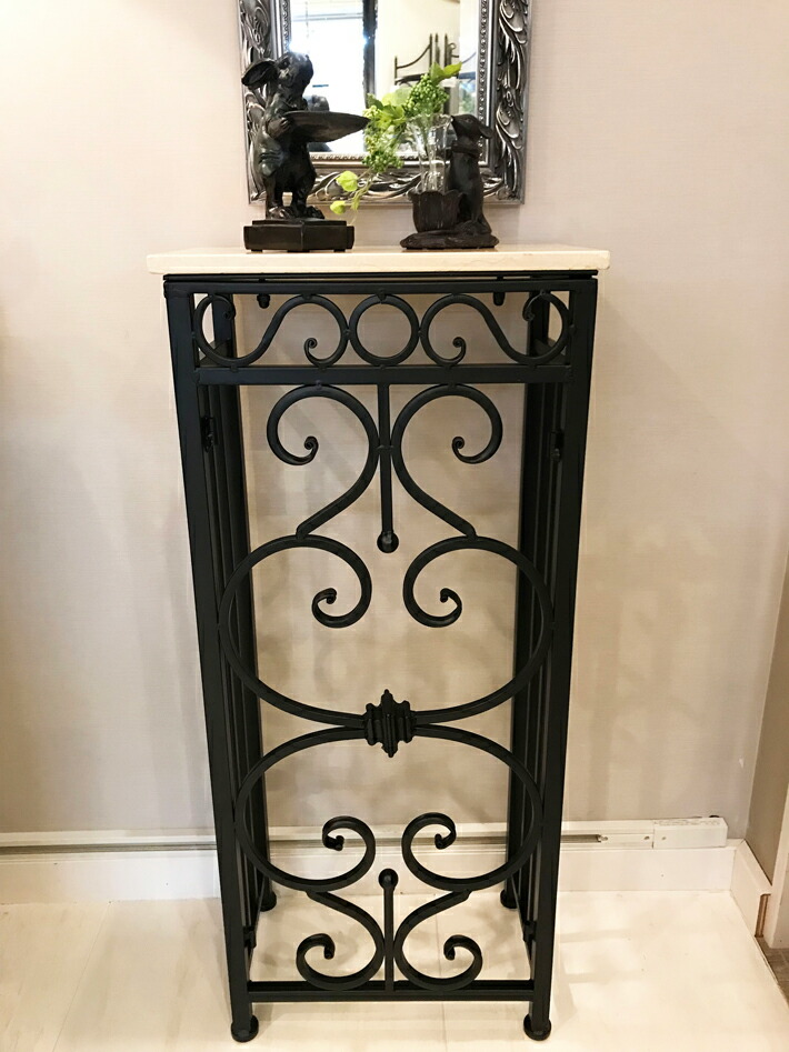 大理石 花台 コンソールテーブル コーナー用 大理石 花台 コンソール