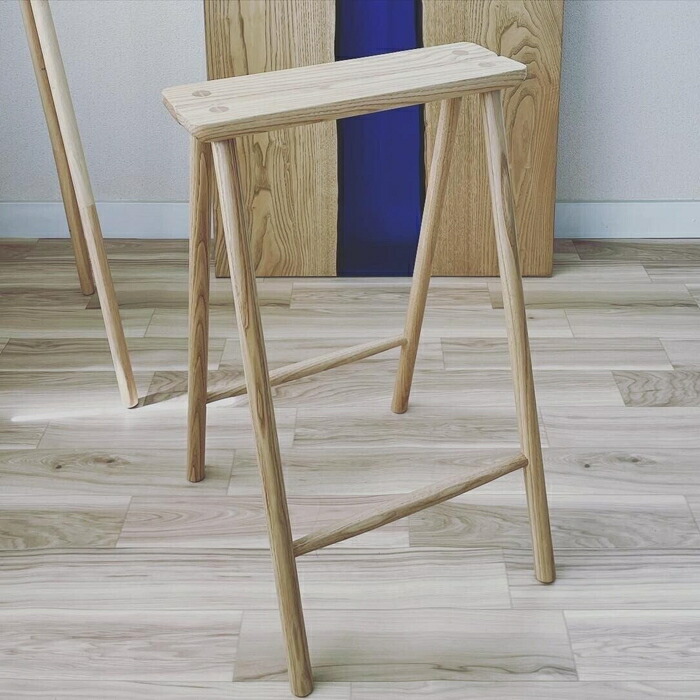 楽天市場】スツール 折り畳み式 折りたたみ式 栗無垢 日本製 国産家具