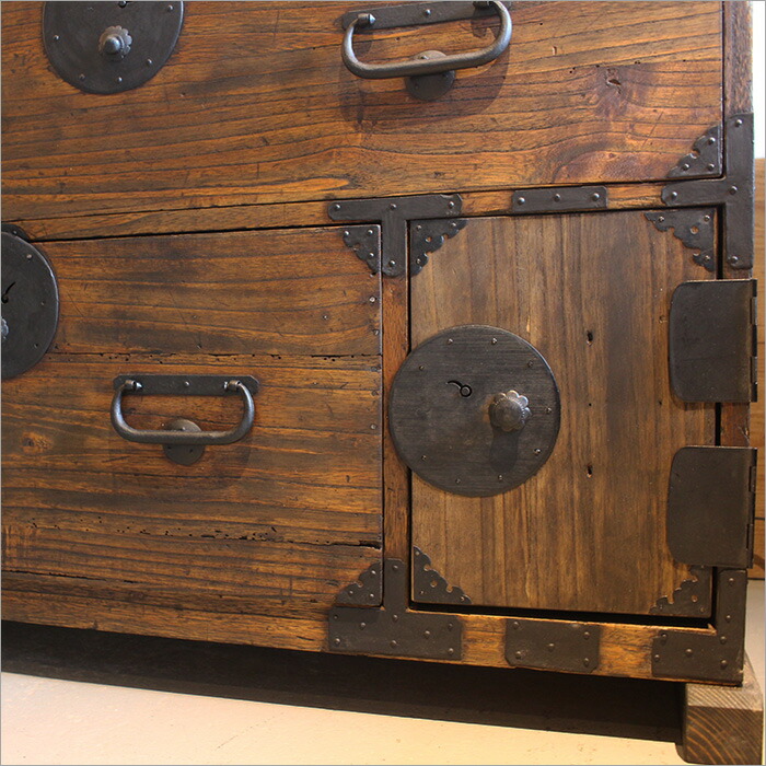 楽天市場】和箪笥 タンス 和たんす アンティーク 収納 引き出し 桐 2段