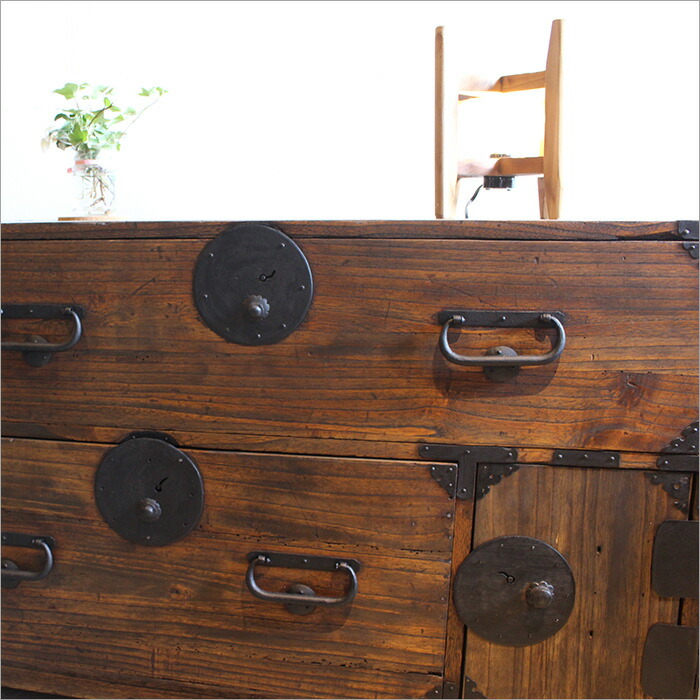 楽天市場】和箪笥 タンス 和たんす アンティーク 収納 引き出し 桐 2段