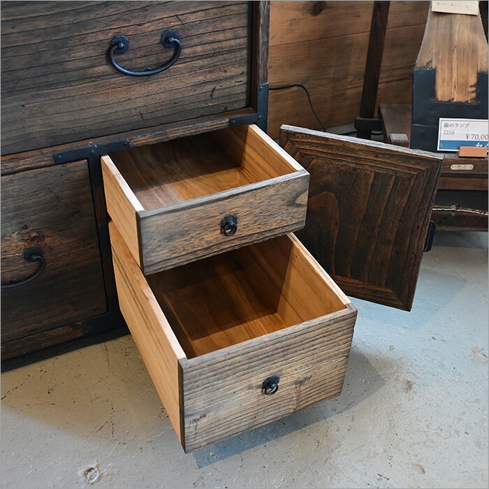 楽天市場】設置無料 1点物 アンティーク 和箪笥 和ダンス 整理箪笥