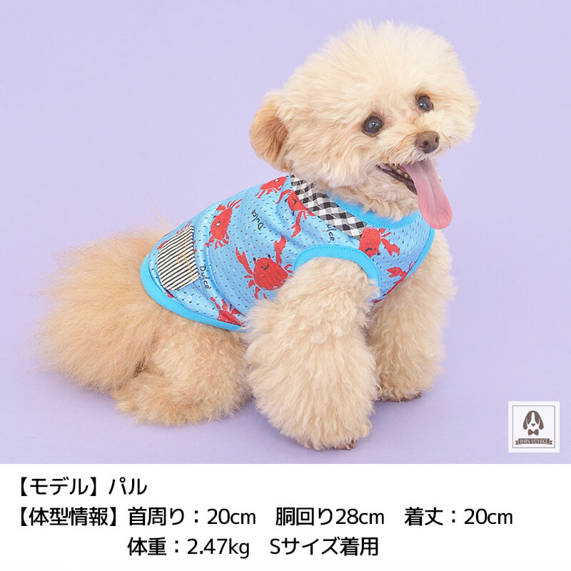 楽天市場】カニメッシュタンク S/M/L/XL Dulce-ドゥルチェ- 犬服