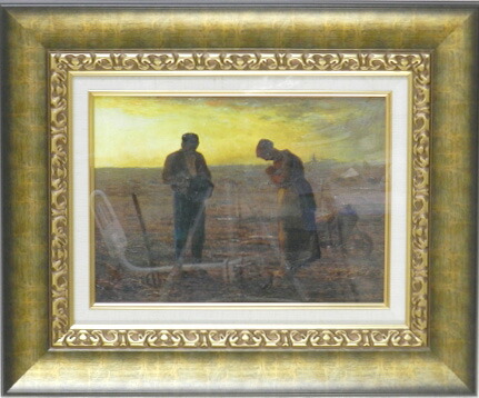 額装】ミレー『晩鐘』複製 ルーヴル美術館 Les Éditions Braun 額装