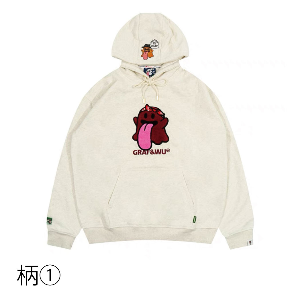 Vaundy カラフル刺繍ロゴ フード付きパーカー Vaundy カラフル刺繍ロゴ