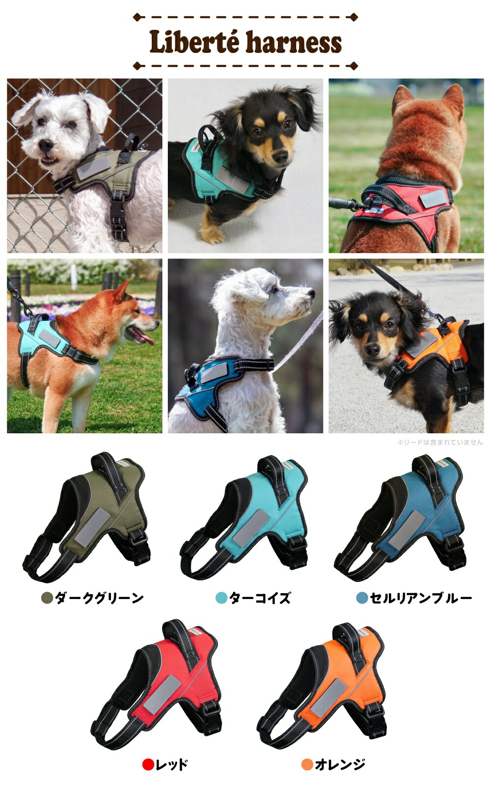 楽天市場】【ドッグトレーナーも推薦！】Liberte harness 犬 ハーネス