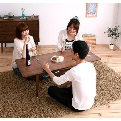 楽天市場】センターテーブル 木製 Lサイズ(幅90-120) 【 ブラウン 茶色