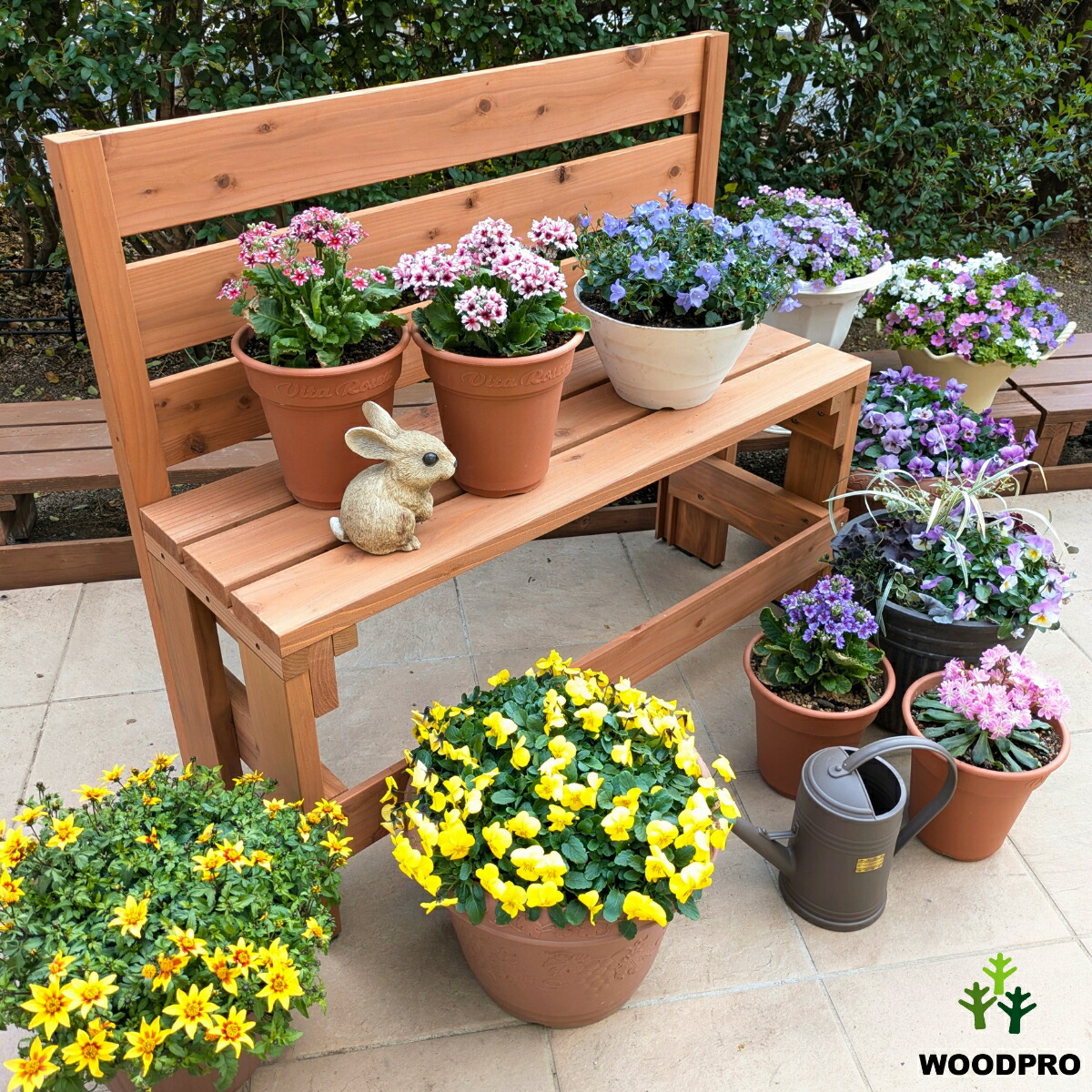 楽天市場】プランター台 花台 棚板セット1段（ハイタイプ）＋専用