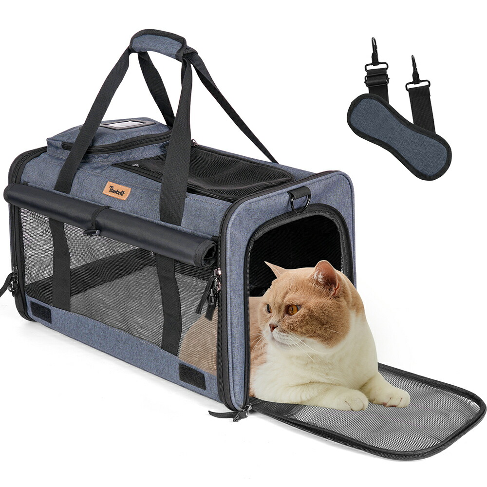 楽天市場】【レビュー特典あり】XiaZ 猫 キャリーバッグ 折りたたみ