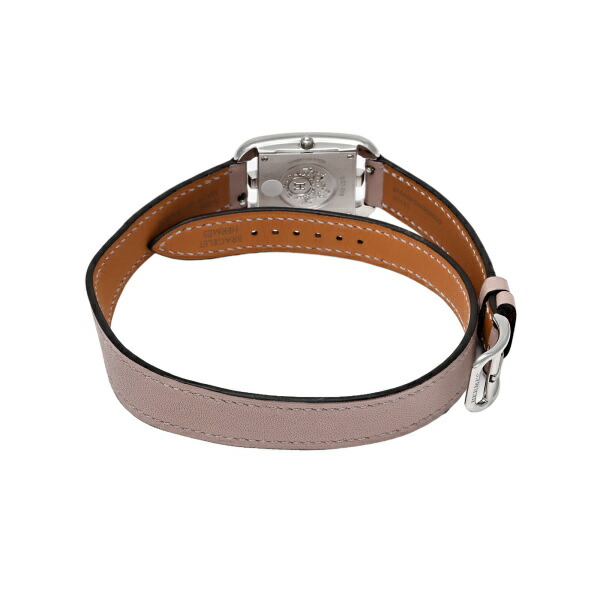 HERMES エルメス ケープコッド希少ピンク文字盤レディース腕時計 稼働