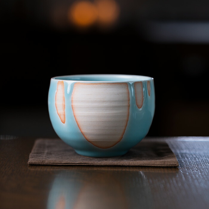 楽天市場】青白磁抹茶茶碗（IH-052） 作家「市川博一」 : うつわや悠々