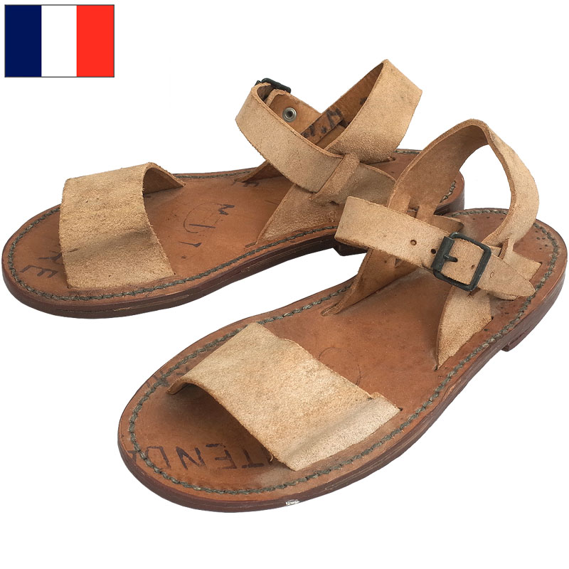 楽天市場】フランス軍 レザーサンダル 1stモデル デッドストック