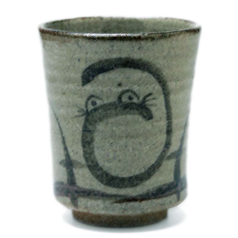 楽天市場】唐津焼：絵唐津達磨文様湯呑・中村恵子《湯呑》 : 和食器の