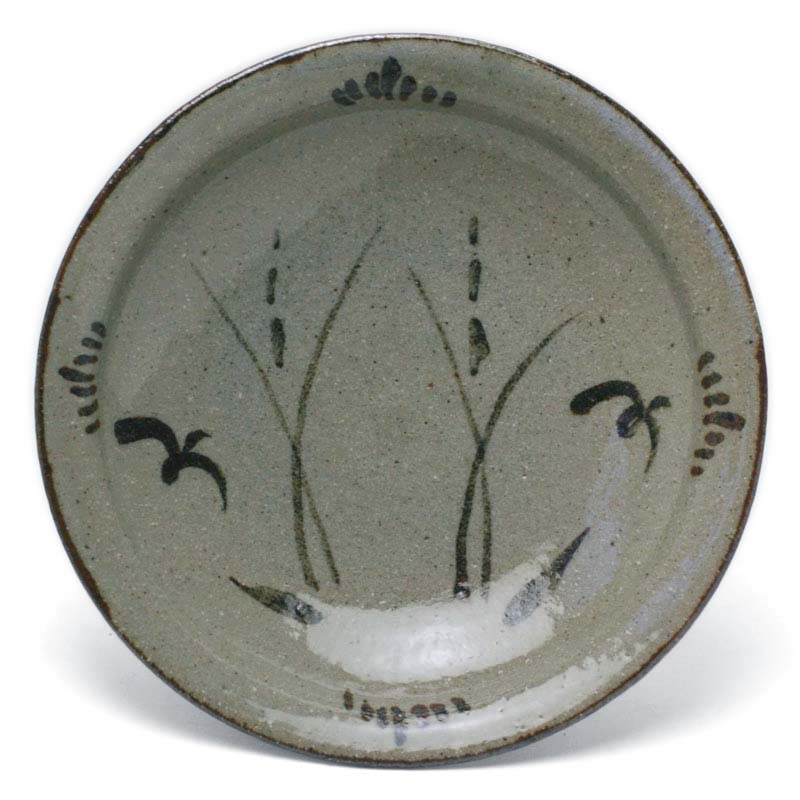 楽天市場】唐津焼：絵唐津五寸五分皿・草鳥文・中村恵子《中皿・16.5cm