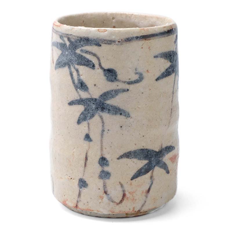 楽天市場】志野焼：志野草花文筒向付[湯呑]・瀧川恵美子《湯呑・小鉢