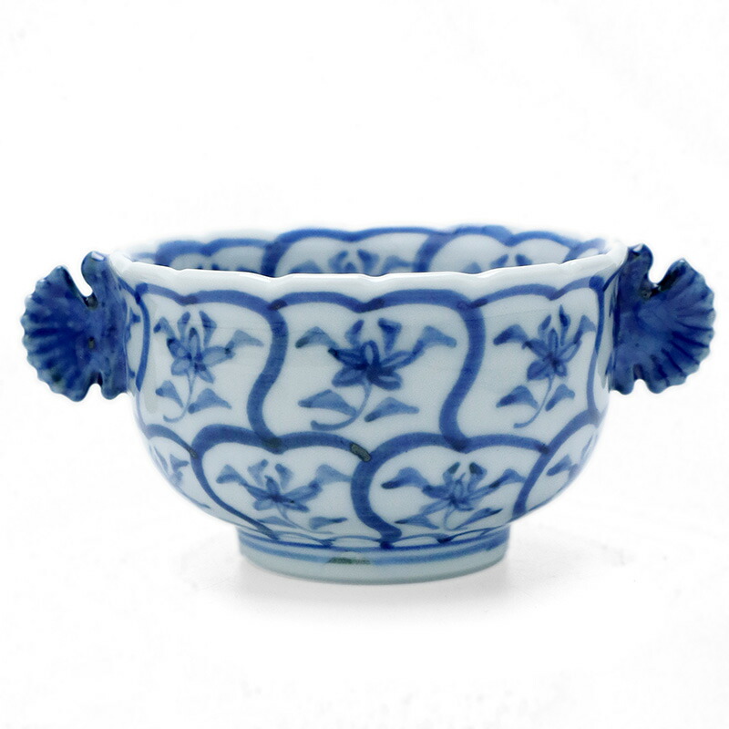 楽天市場】九谷焼：染付双耳向付・須田菁華《小鉢・9.0cm》 : 和食器の