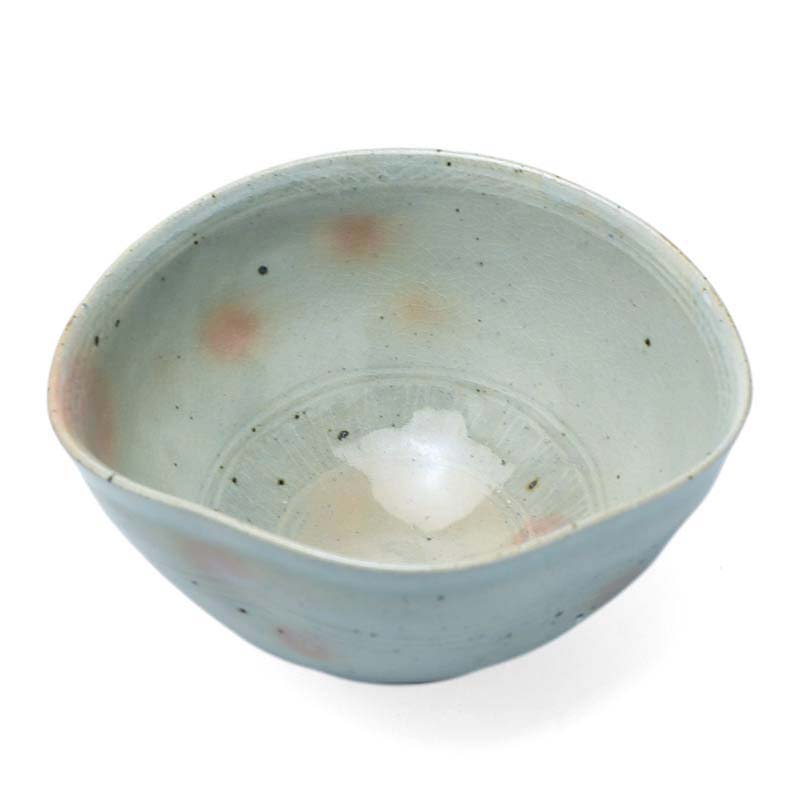 福森雅武 扇形ま三つ足向付 福森雅武 扇形ま三