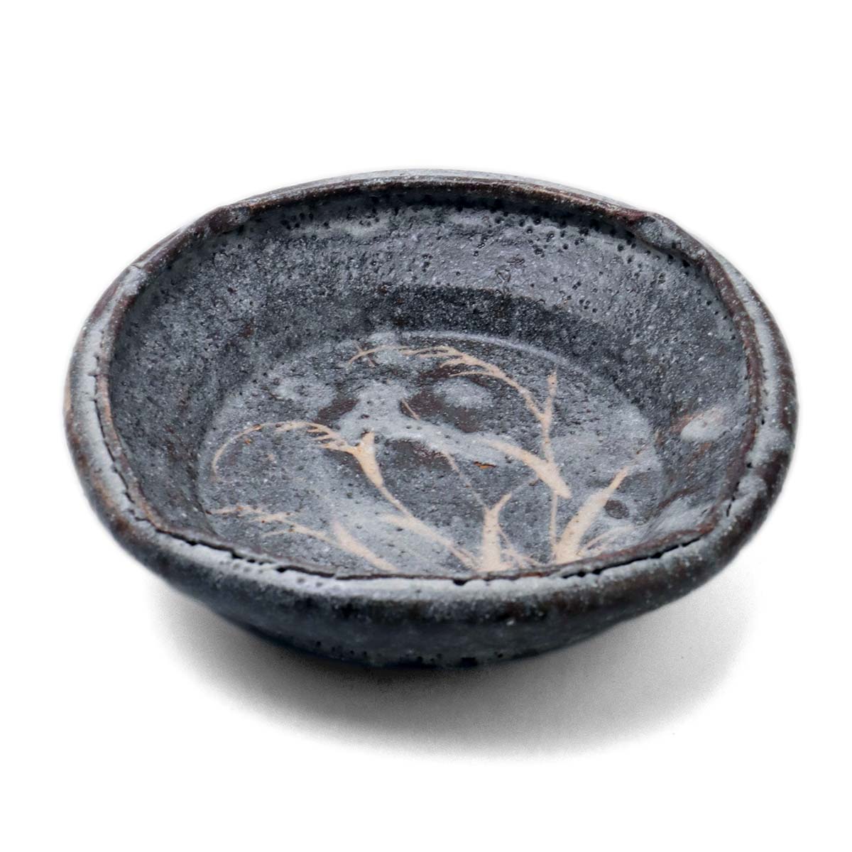 楽天市場】志野焼：鼠志野芦文四方向付・瀧川恵美子《小鉢・15.5cm