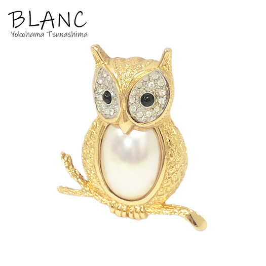 楽天市場】【中古】クリスチャン ディオール フクロウ ブローチ