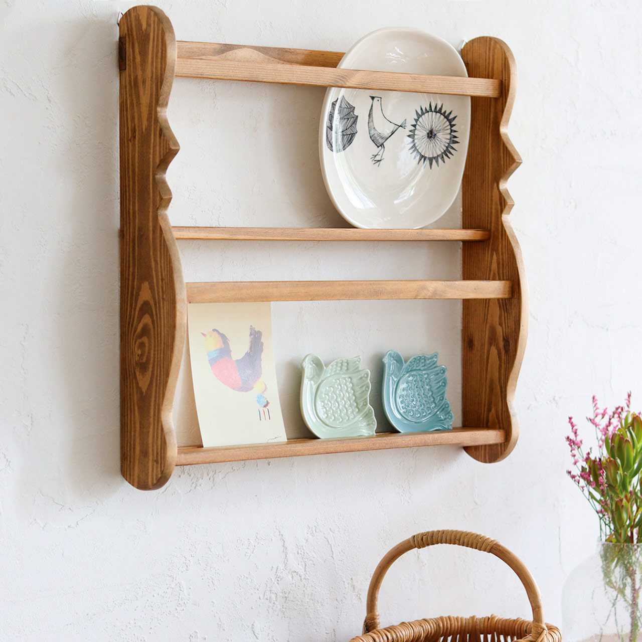 Nao様専売品 曲線デザイン ウォールシェルフ 北欧 【公式通販】