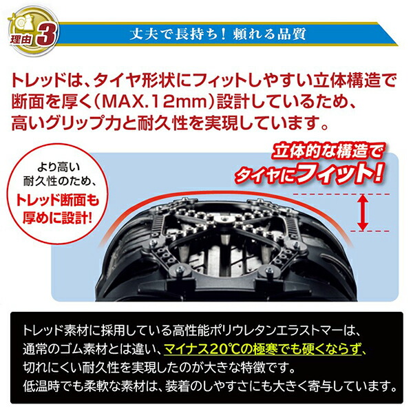 楽天市場】タイヤチェーン バイアスロン クイックイージー BIATHLON