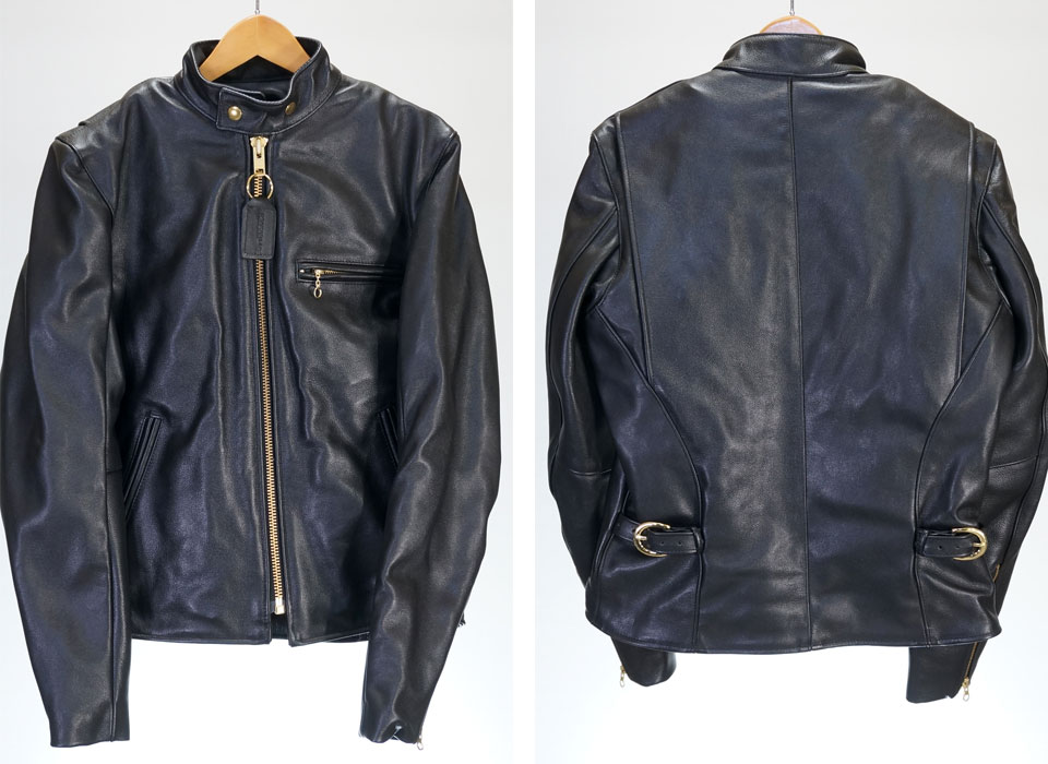 楽天市場】バンソン モデルBタイプ 立ち襟 シングルライダース レザー