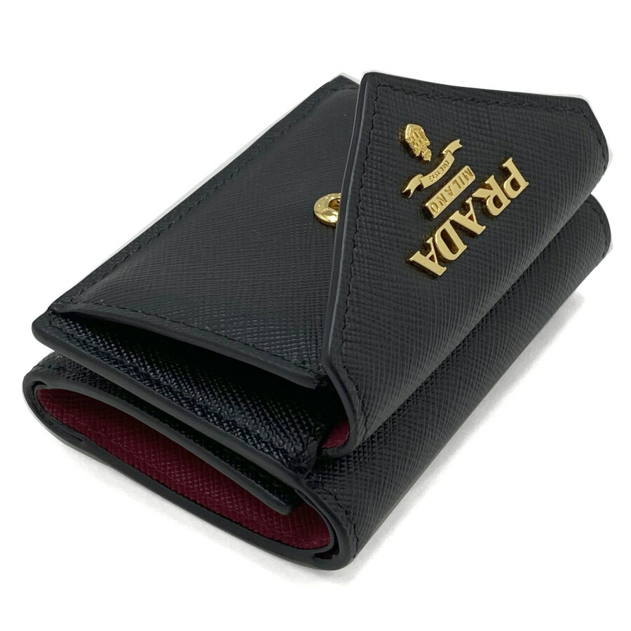 楽天市場】プラダ PRADA 財布 三つ折り ミニ財布 サフィアーノメタル