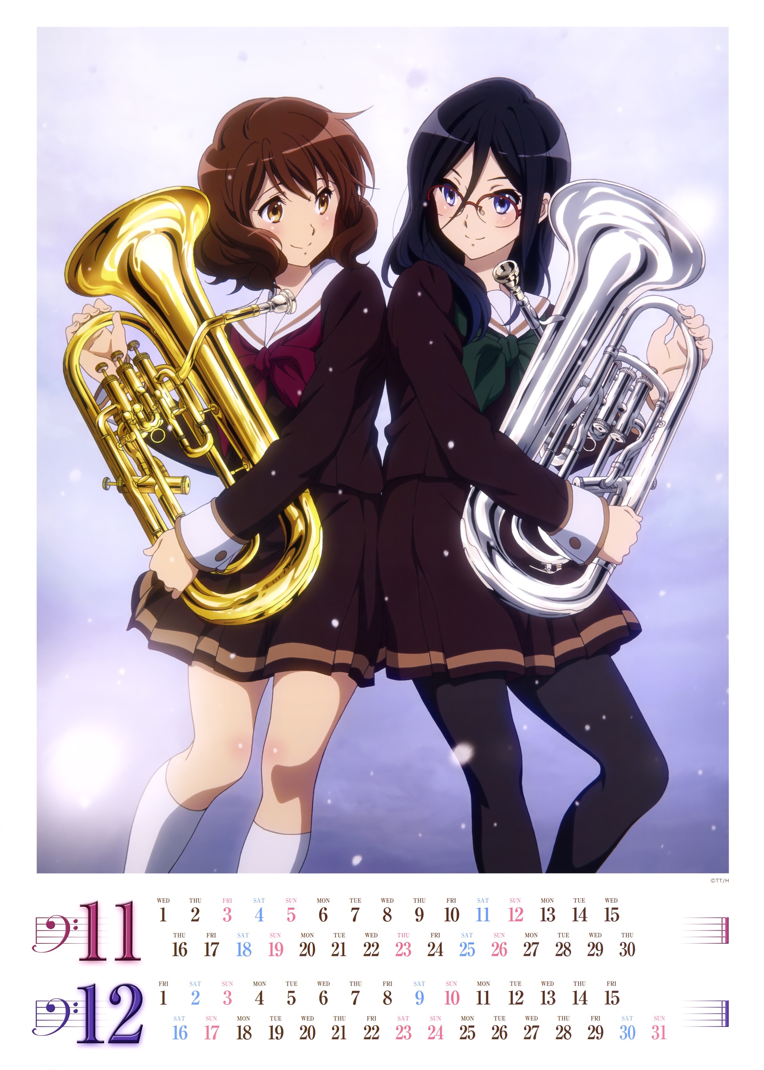 未開封品】 響け！ユーフォニアム 黄前久美子 田中あすか プレイマット