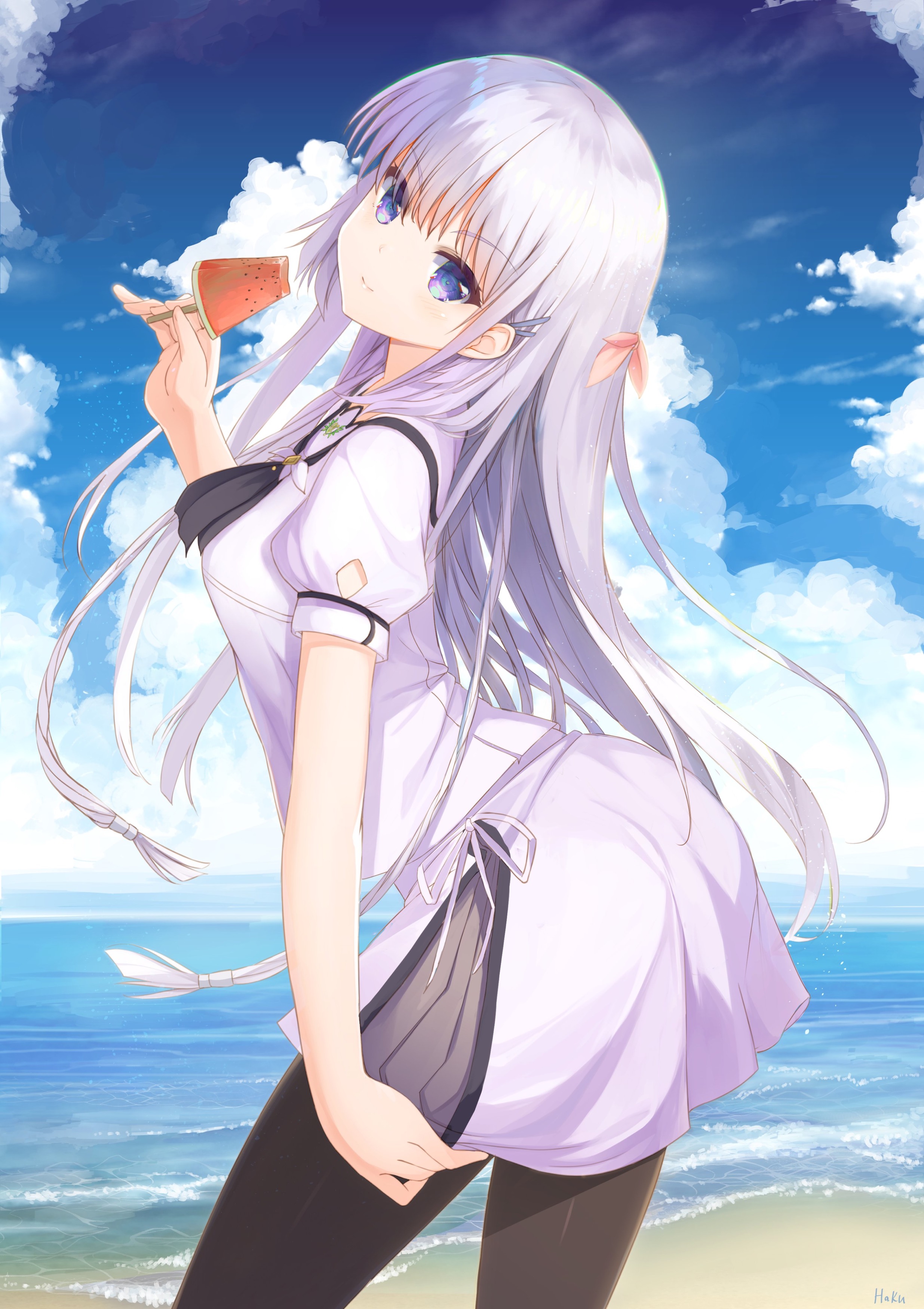 Summer Pockets RB 鳴瀬 しろは(Key25th) 複製原画 Summer Pockets RB