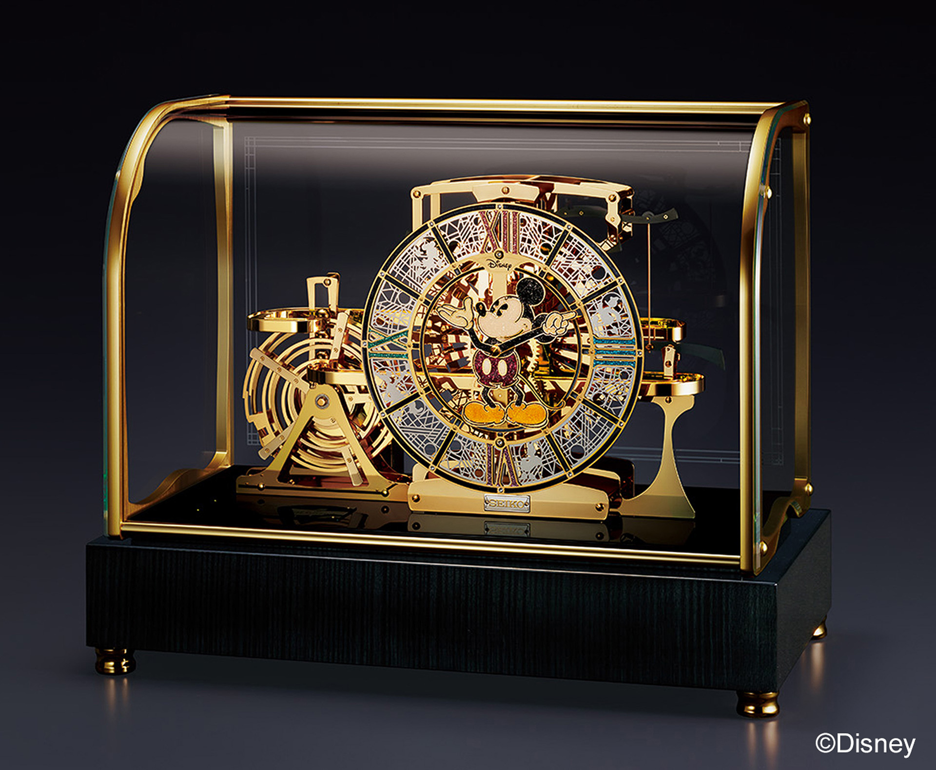 日本未発売 USストア ディズニー スモールワールド70周年 置き時計