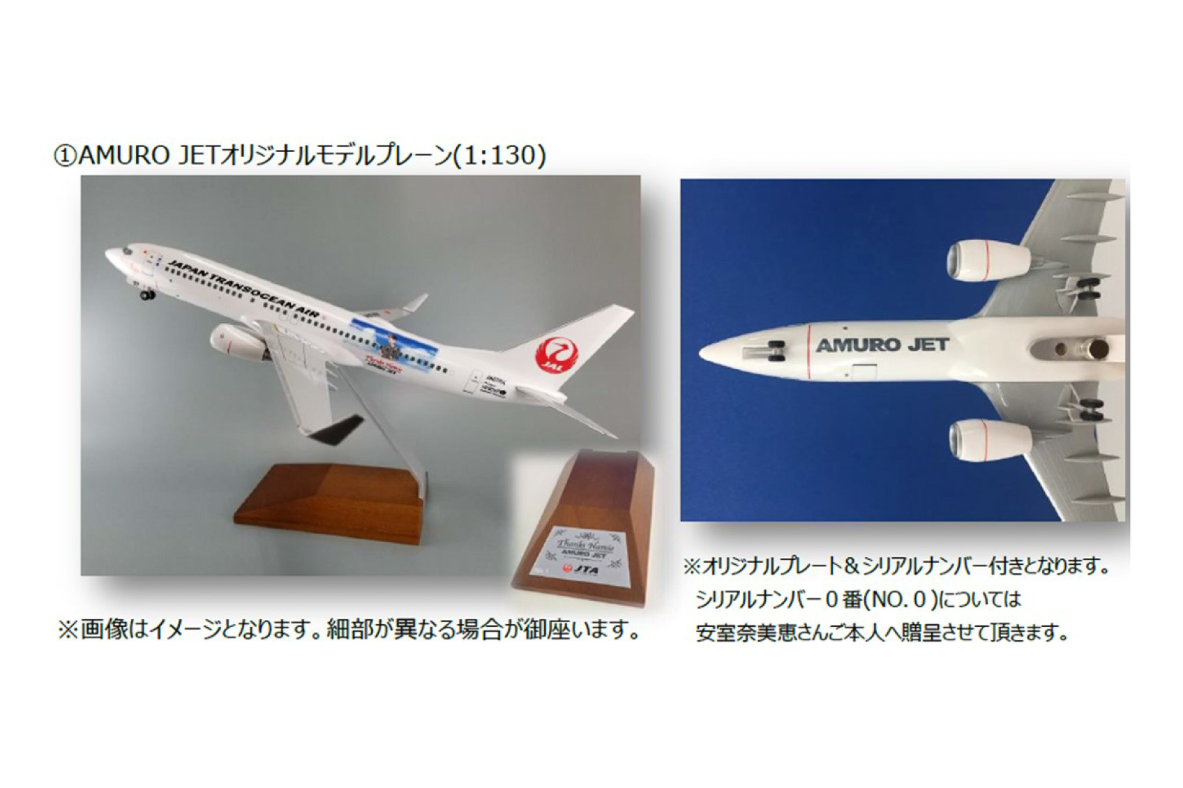 JALUX 1/130 737-800 JTA AMURO JET 未組立品 1/130 B737-800 JTA 日本