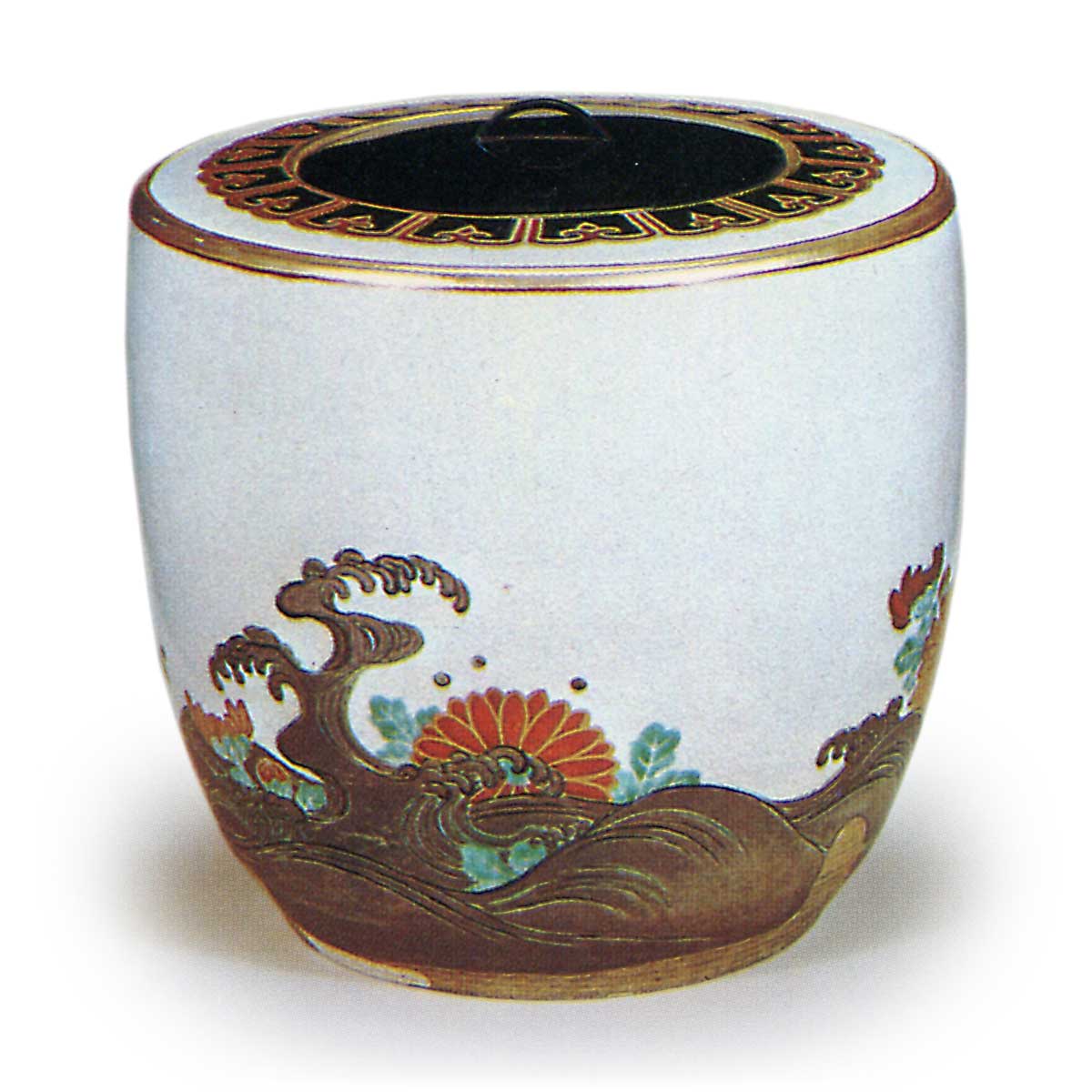 仁清色絵菊波水指 にんせいいろえきくなみみずさし | 鶴田 純久の章 お話