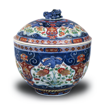 色絵牡丹菊鳥文獅手妊深鉢 | 鶴田 純久の章 お話