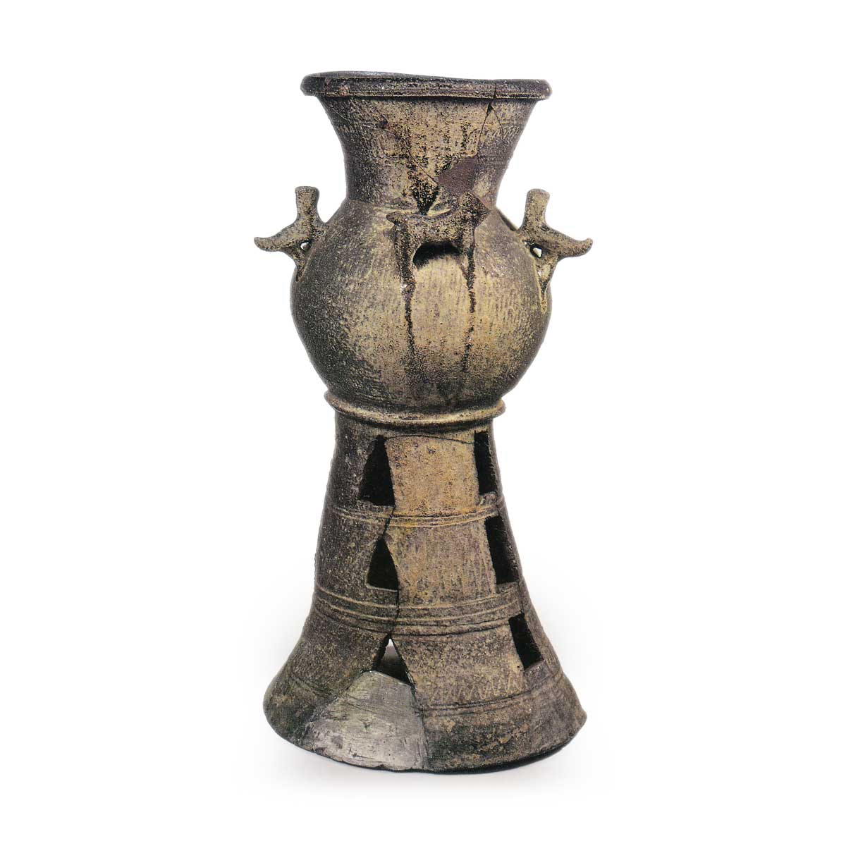 須恵器 装飾付き子持ち台付壺 須恵器 子持装飾付壺 文化遺産オンライン