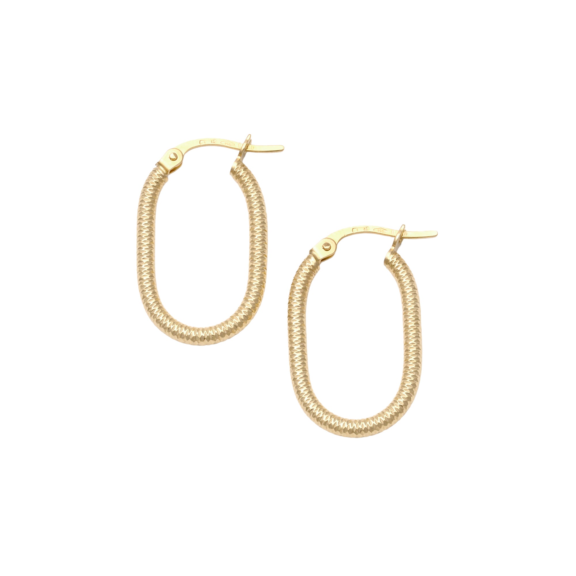 UNOAERRE K18イエローゴールドデザインフープピアス 31792 | UNOAERRE