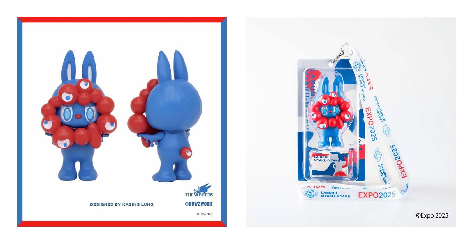 大阪万博限定 LABUBU MYAKU-MYAKU ストラップ付 POP MART（ポップ