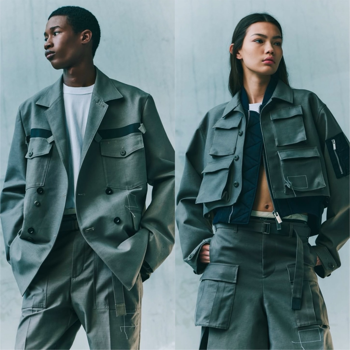 sacai x WTAPS 2025年春夏コラボコレクションが国内2月7日より発売