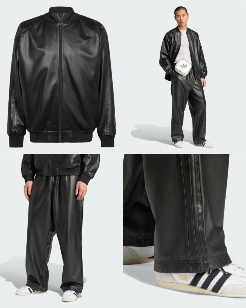 アディダスフェイクレザージャケット adidas フェイク レザー