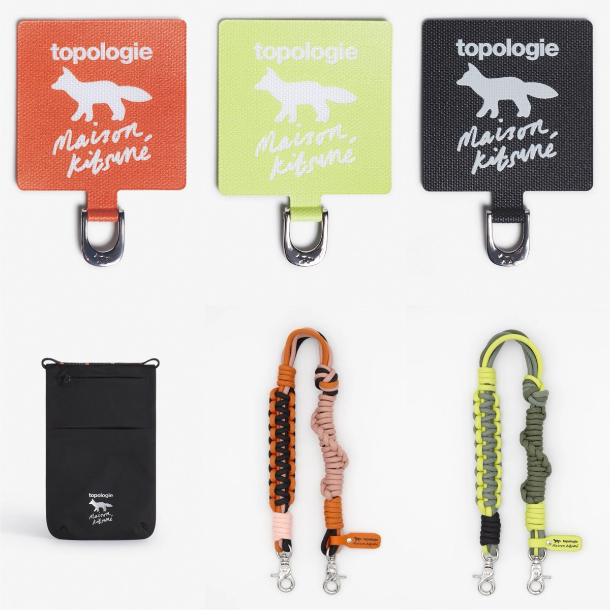 MAISON KITSUNE × TOPOLOGIE ストラップ TOPOLOGIE x MAISON KITSUNE