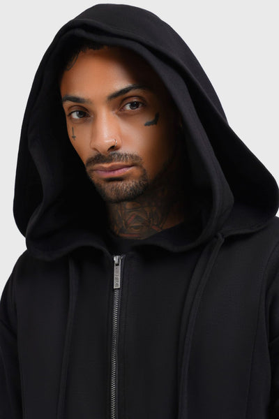Hardcoded Poetry Longline Hoodie | Killstar