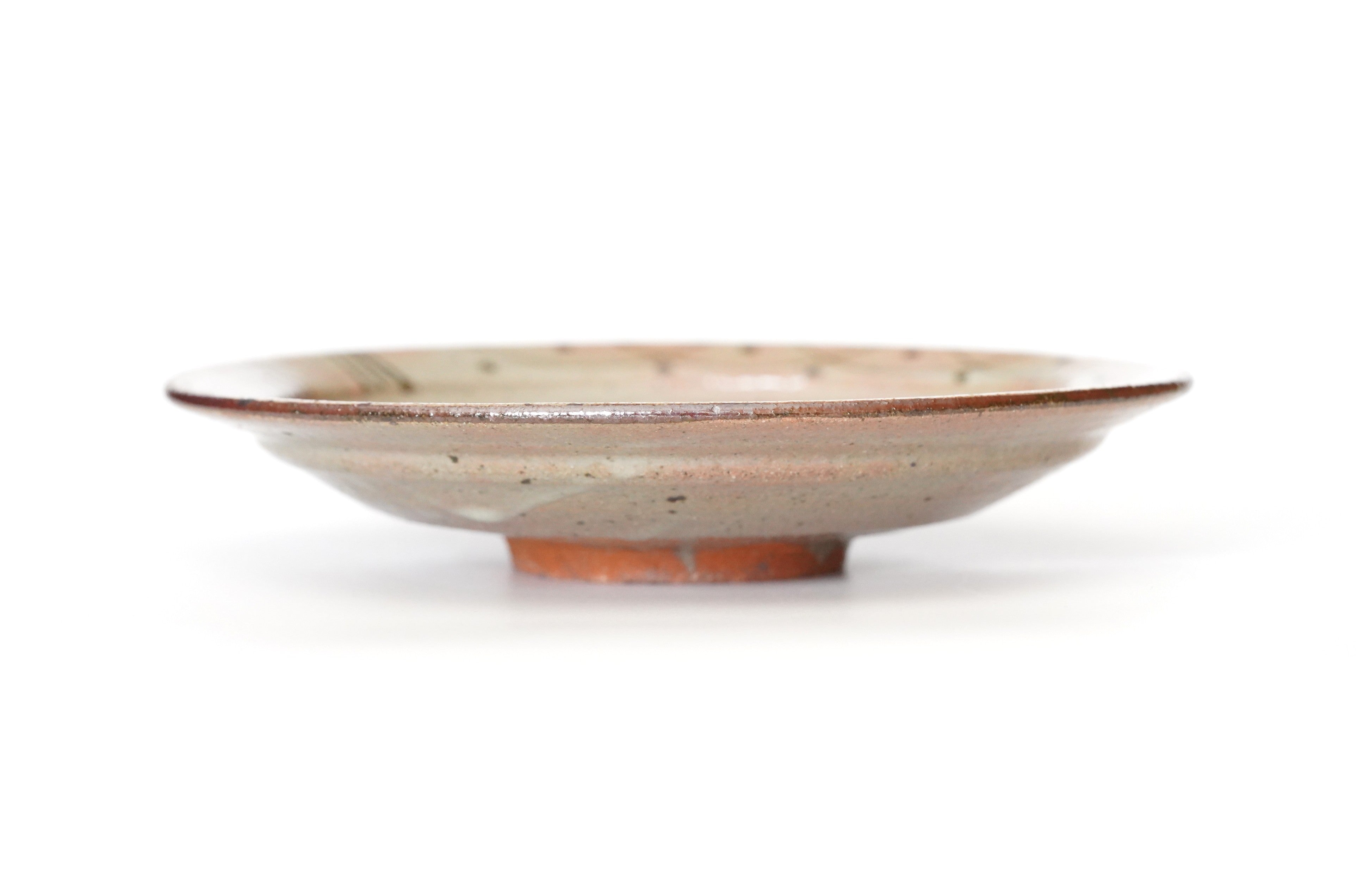 古唐津 山絵 小皿4枚 直径約12.5㎝ タカチ 東さ7-0121☆2F 古唐津 山絵