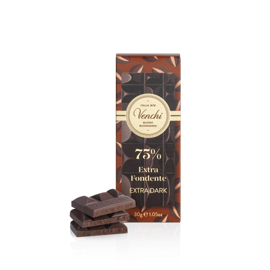 New】75% エクストラダークチョコレート ミニバー 116695｜ヴェンキ
