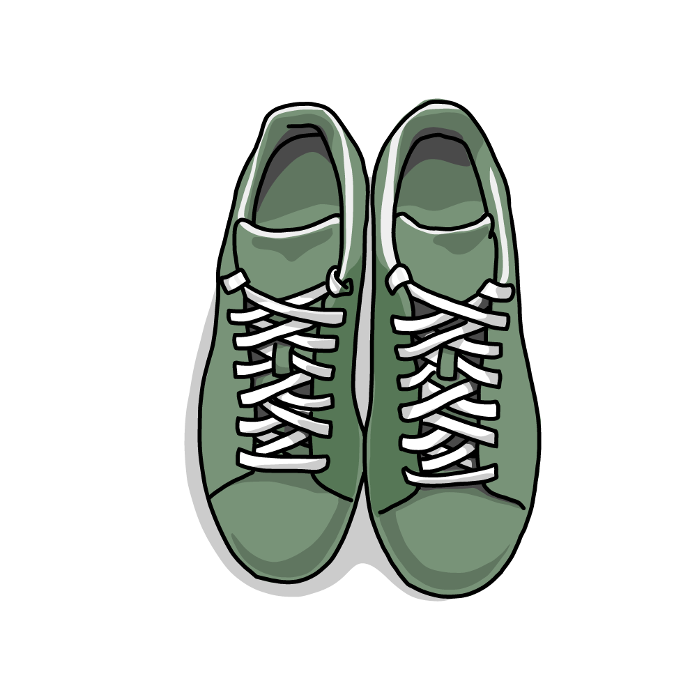 無料・商用利用OKのベクター素材【スニーカーのイラスト】 | ベクター
