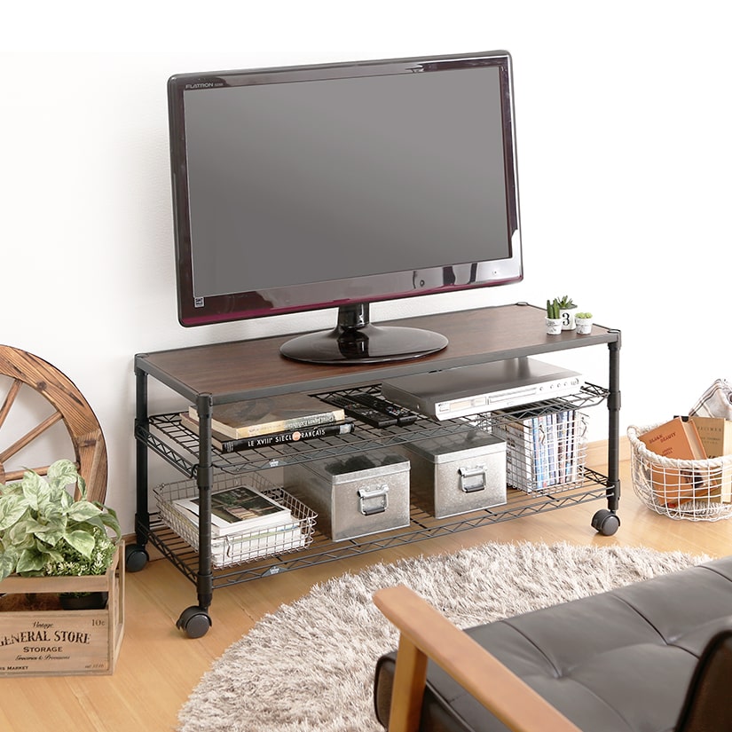 ルミナス ノワール テレビ台ラック 3段 幅110cm | ルミナス