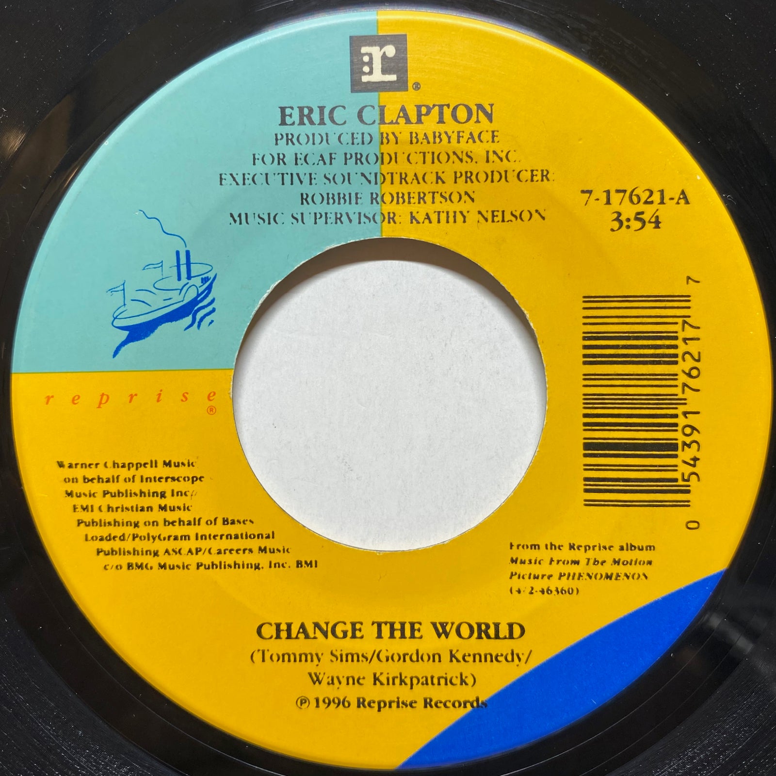 1995年来日公演 エリック・クラプトン サイン入りレコード 写真付き